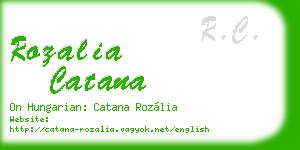 rozalia catana business card